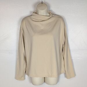 Aday Mock Neck Pullover Sweatshirt Top